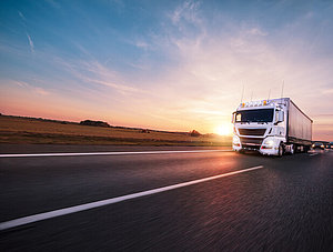 Lkw auf Autobahn