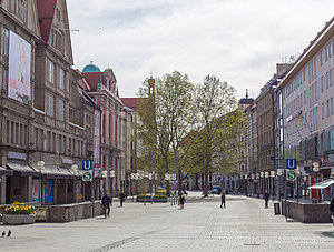 Leere M&uuml;nchner Innenstadt