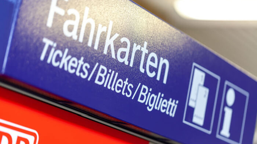 Fahrkartenautomat der Deutschen Bahn