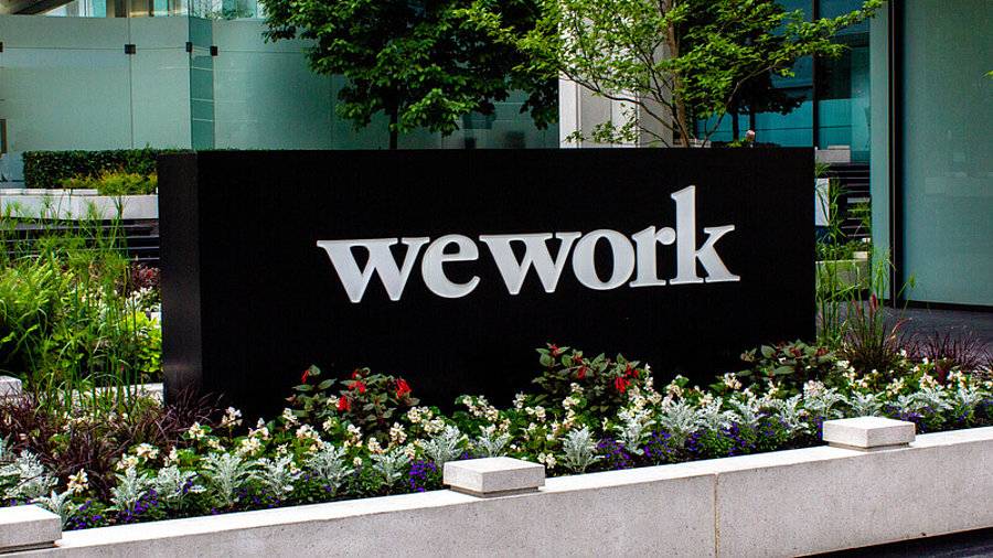 WeWork Schriftzug