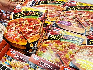 Dr. Oetker-Pizzen in der Tiefk&uuml;hltruhe