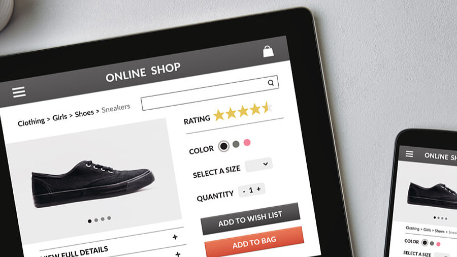 Produktbild von Schuhen in Online Shop