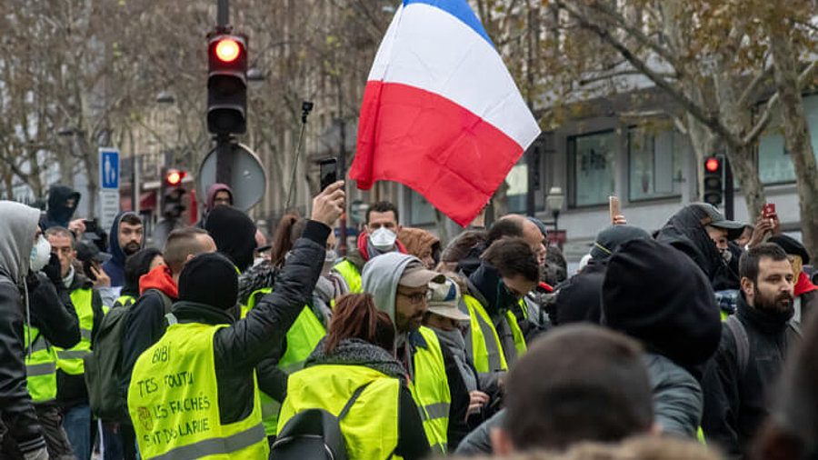 Protest Gelbwesten Frankreich