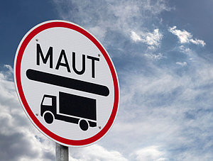 Lkw-Maut Schild