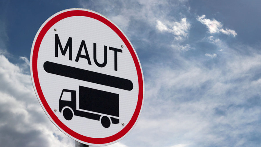 Lkw-Maut Schild