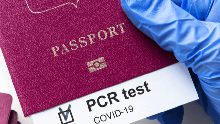 Pass und Vorlage eines PCR-Test wegen Coronavirus