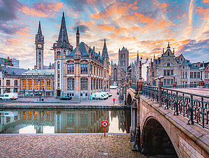 Stadtzentrum von Gent, Belgien