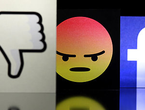 Facebook Dislike w&uuml;tender Smiley