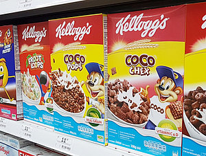 Kellogg's im Regal