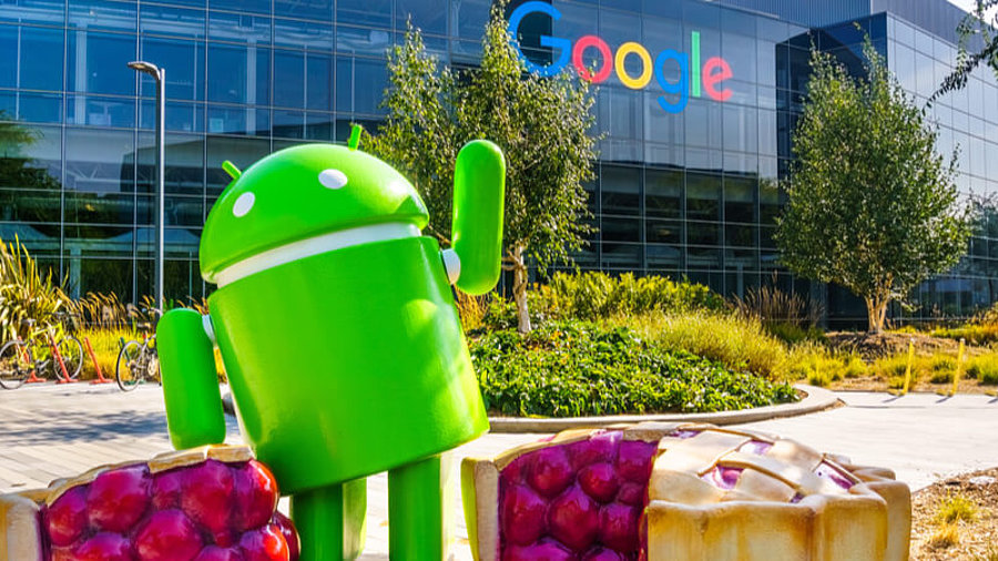 Androidfigur vor Google-Hauptquartier