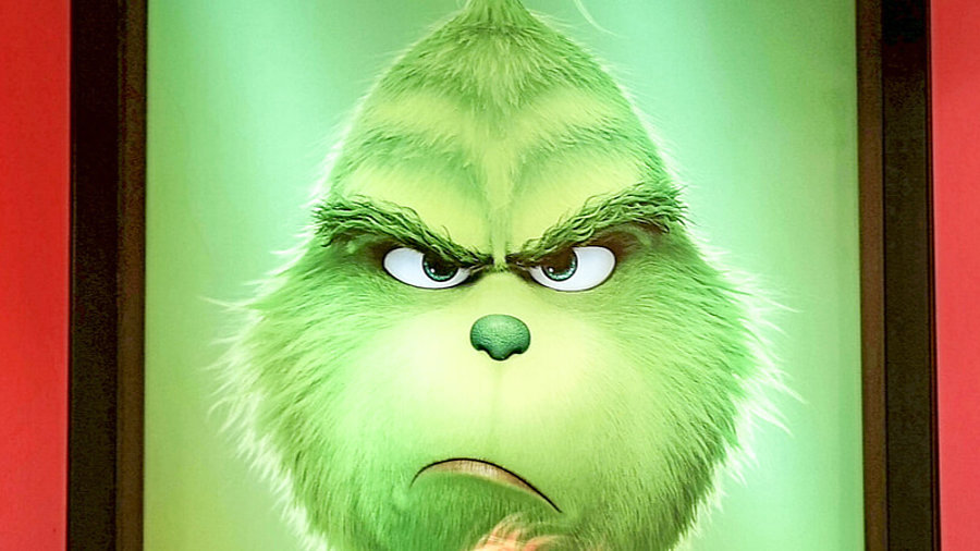 Der Grinch auf einem Kinoplakat