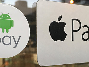 Apple Pay und Android Pay Logo