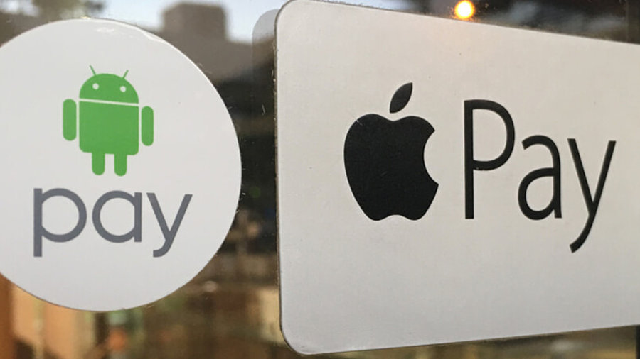 Apple Pay und Android Pay Logo