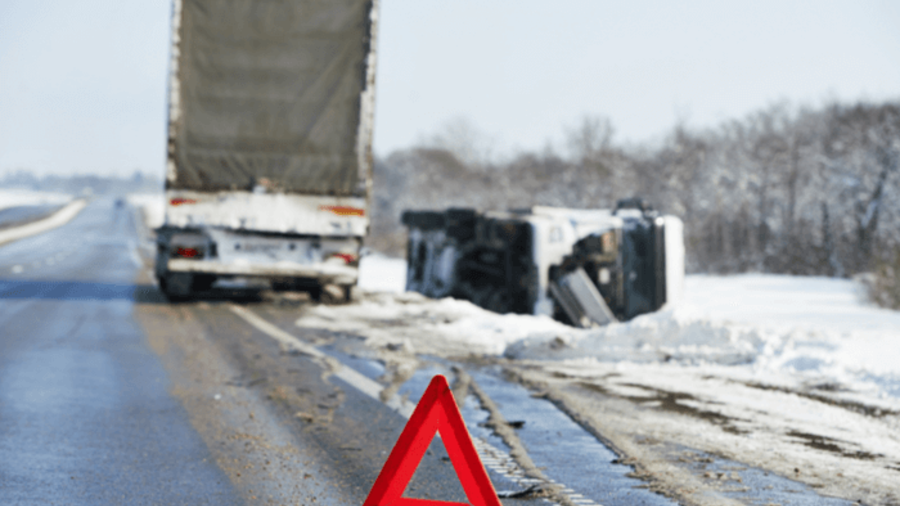 Umgekippter LKW