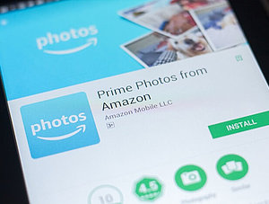 Prime Photos App auf Smartphone