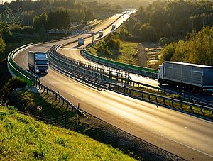 Lkw auf Autobahn