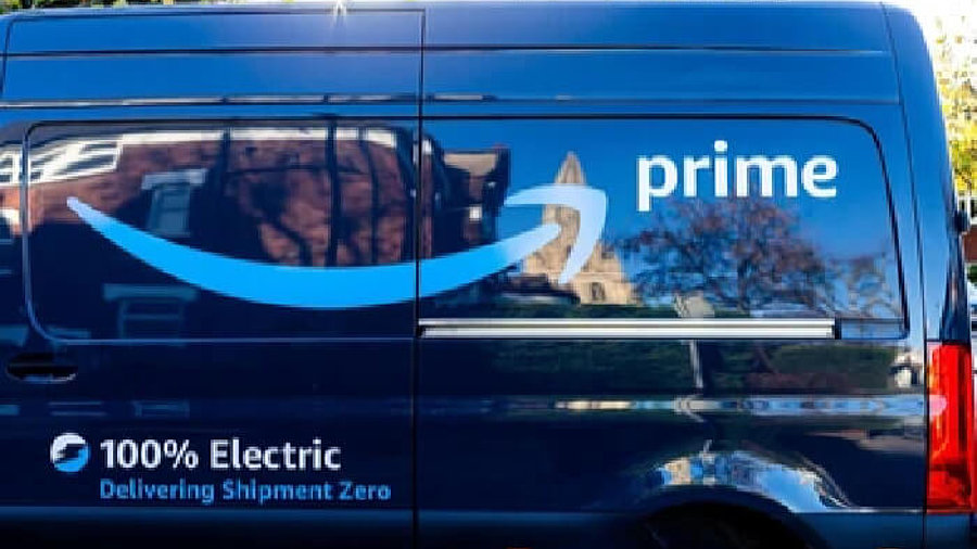 Elektrischer Lieferwagen von Amazon