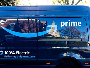 Elektrischer Lieferwagen von Amazon