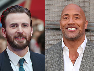 links: Chris Evans | rechts: Dwayne Johnson