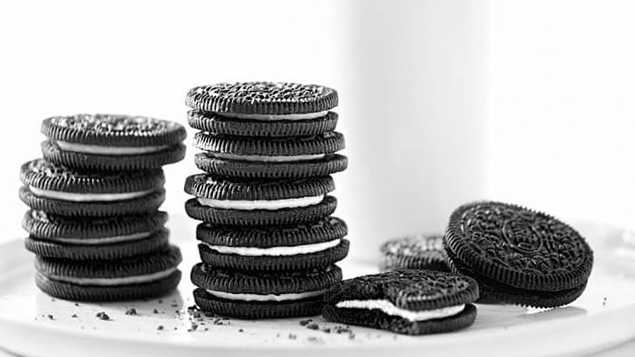 Gestapelte Oreo-Kekse