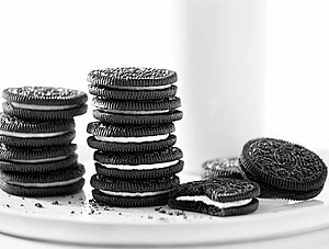 Gestapelte Oreo-Kekse