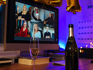 Silvesterparty mit Videocall