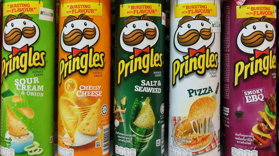 verschiedene Dosen Pringles