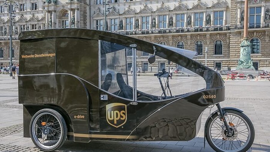 UPS Fahrradzustellung