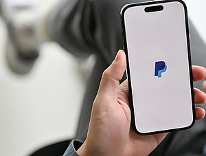 PayPal auf Smartphone