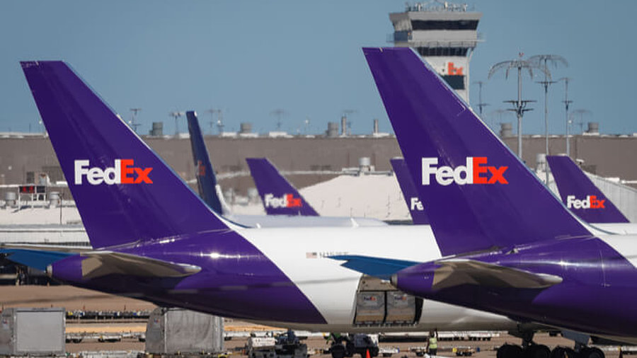 Fedex-Flugzeuge