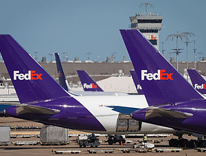 Fedex-Flugzeuge