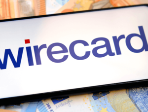 Wirecard-Logo auf Geldscheinen