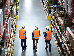 Mitarbeiter in der Logistik