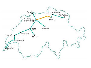 Streckenüberblick des Tunnelsystems