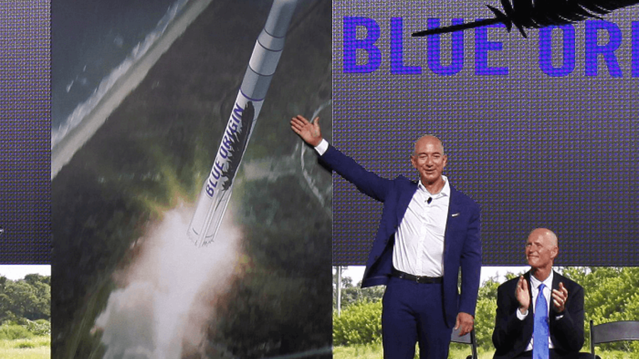 Jeff Bezos präsentiert Blue Origin