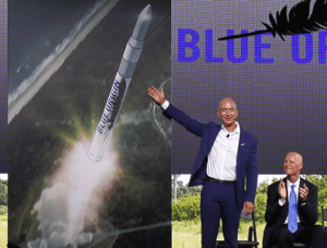 Jeff Bezos präsentiert Blue Origin