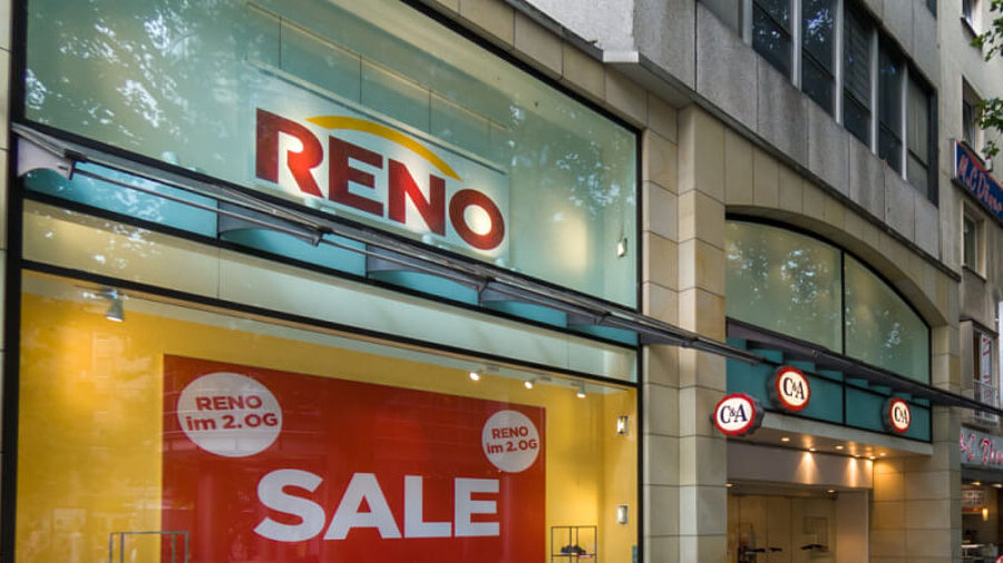 Filiale der Schuhhandelskette Reno