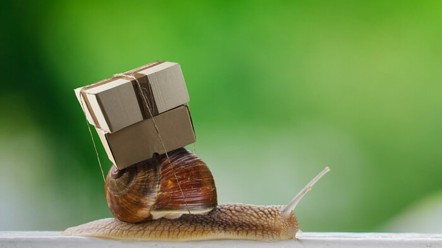 Pakete auf Schnecke