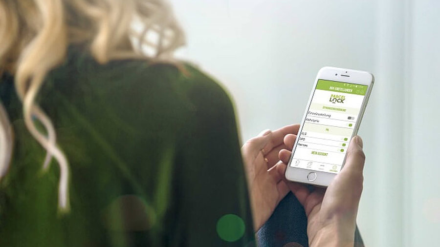 ParcelLock App auf dem Smartphone