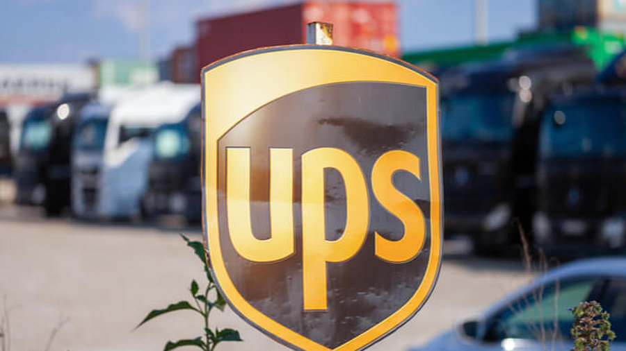 UPS Schriftzug