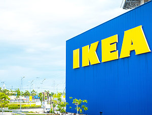 Loge des schwedischen M&ouml;belhauses Ikea