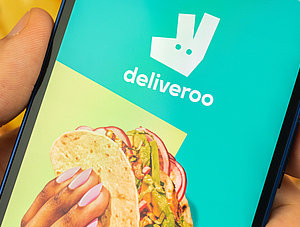 Deliveroo App auf dem Smarpthone