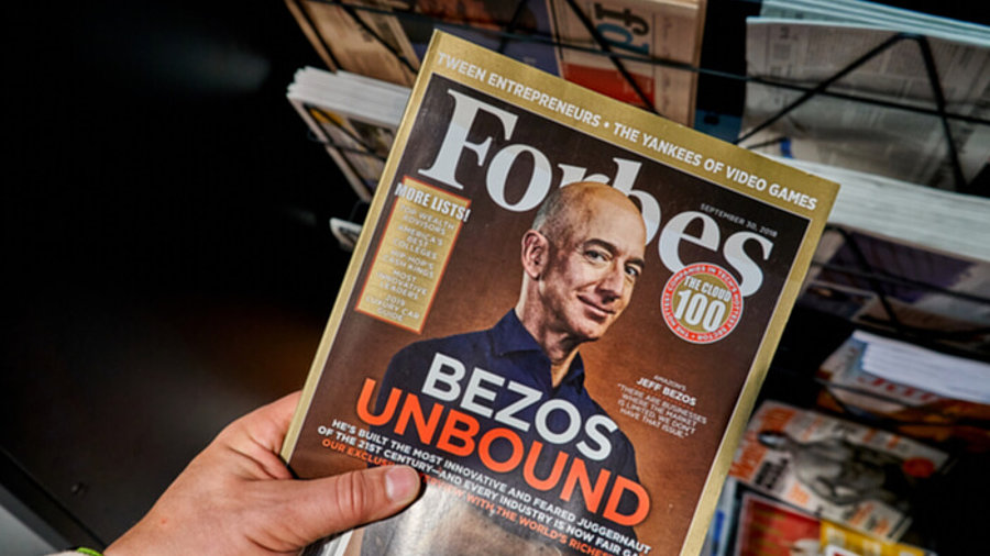 Bezos auf Forbes-Cover