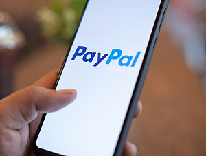 PayPal auf einem Smartphone