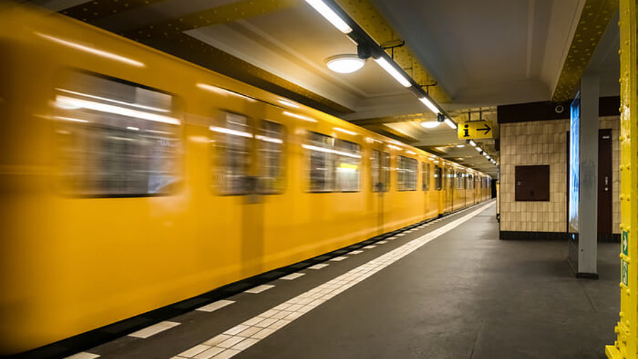 U-Bahn in Bewegung