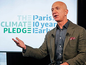 Jeff Bezos bei Climate Pledge Vorstellung