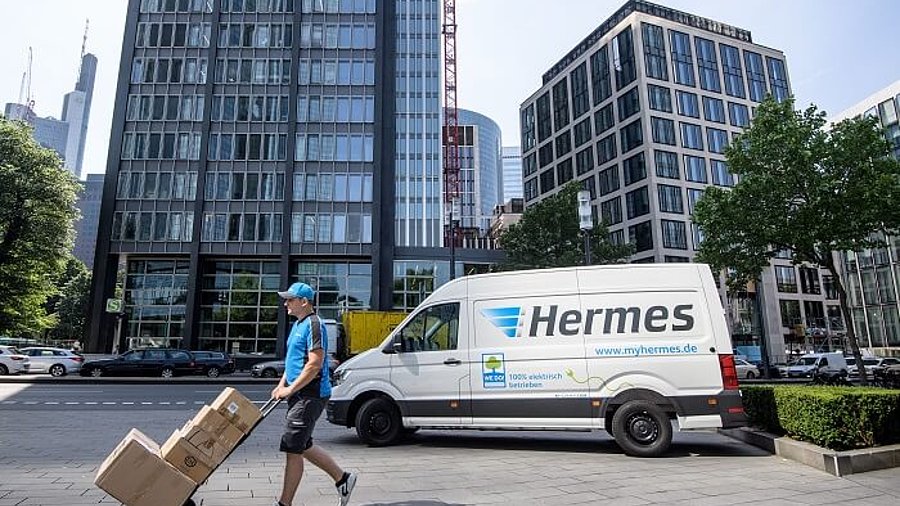 Hermes-Zustellung in Frankfurt