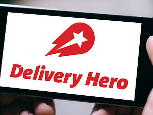 Delivery Hero auf einem Smartphone