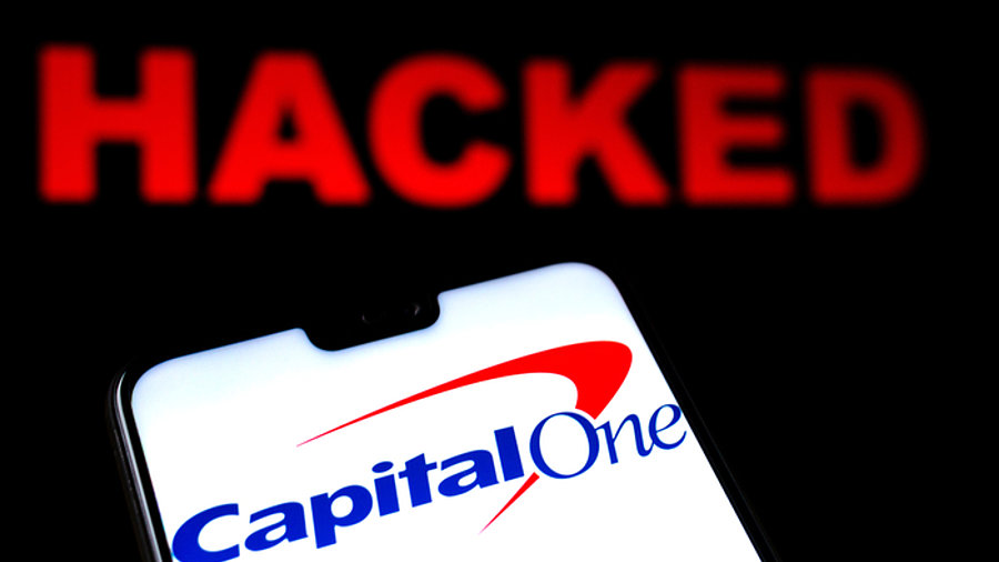 Capital One App auf Smartphone