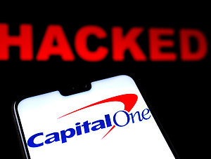 Capital One App auf Smartphone